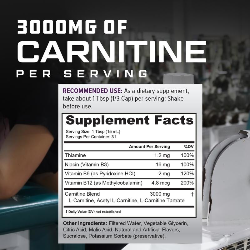 Carnitine Liquid Supplement 3000